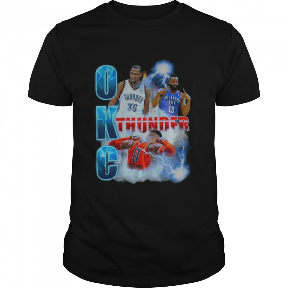 Vintage Art Okc Thunder Harden Kevin Durant shirt