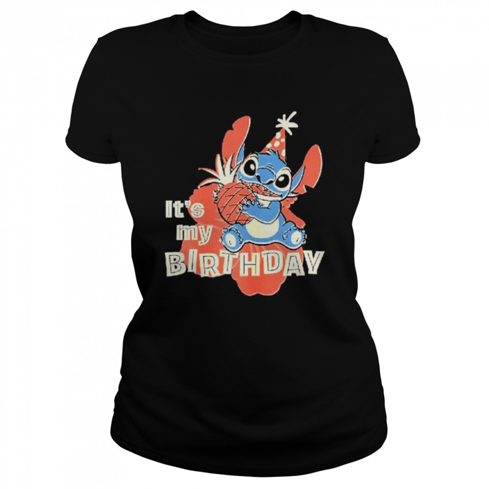 Disney Stitch It’s My Birthday Kids shirt Classic Women's T-shirt