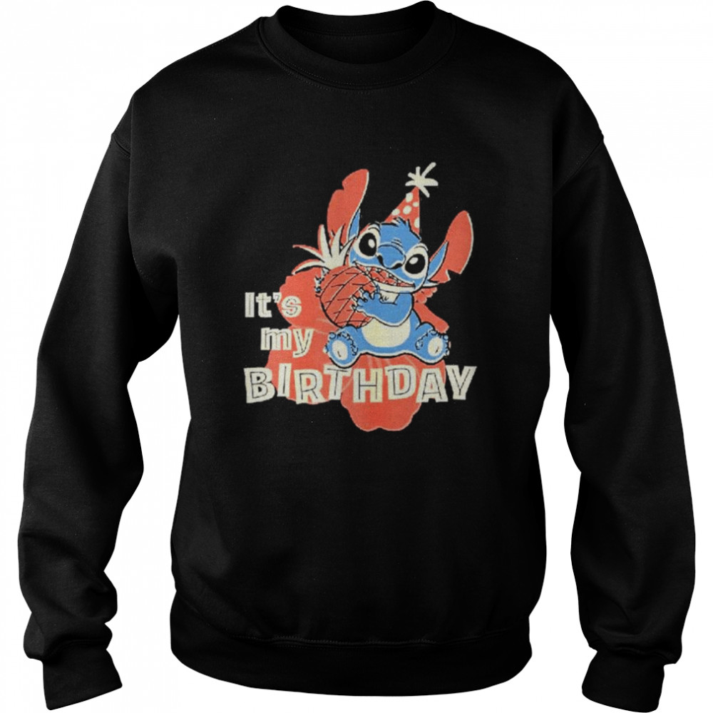 Disney Stitch It’s My Birthday Kids shirt Unisex Sweatshirt