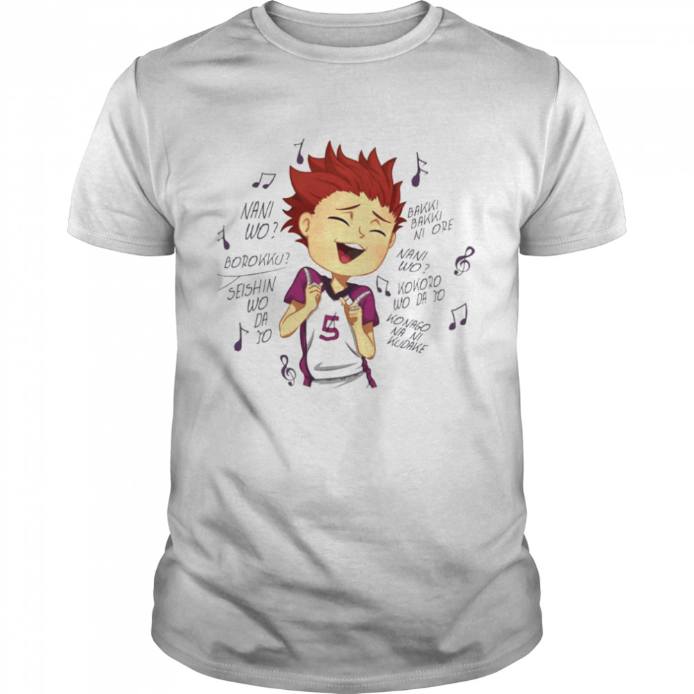 Haikyuu Satori Tendo Singing shirt