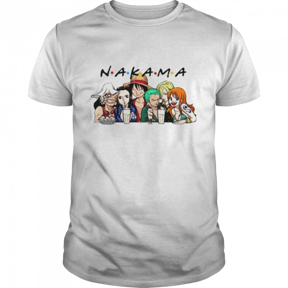 Nakama Friends One Piece Chibi TV Show Shirt