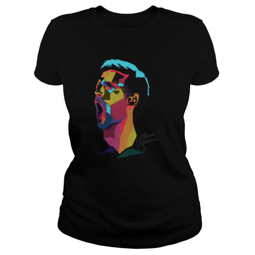 Novak Djokovic Art Portrait Tennis shirt Classic Women's T-shirt