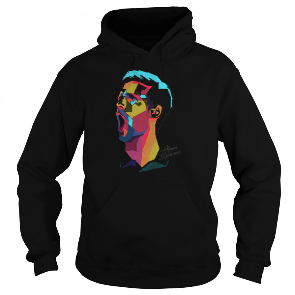 Novak Djokovic Art Portrait Tennis shirt Unisex Hoodie