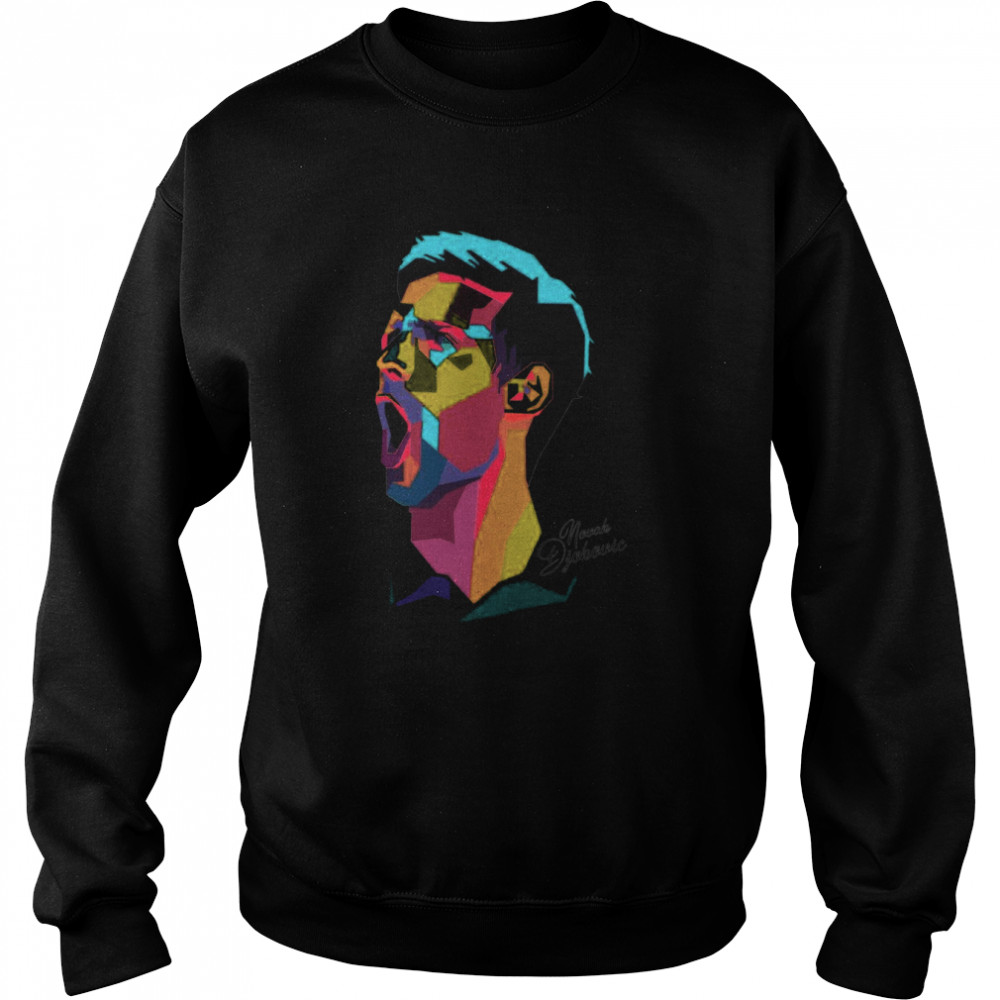 Novak Djokovic Art Portrait Tennis shirt Unisex Sweatshirt