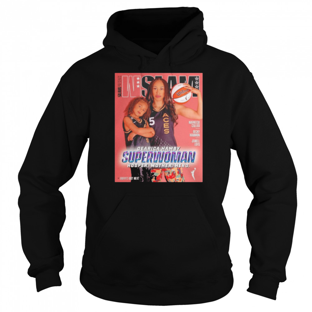 WSLAM Dearica Hamby Superwoman Hooper Mother Hero  Unisex Hoodie