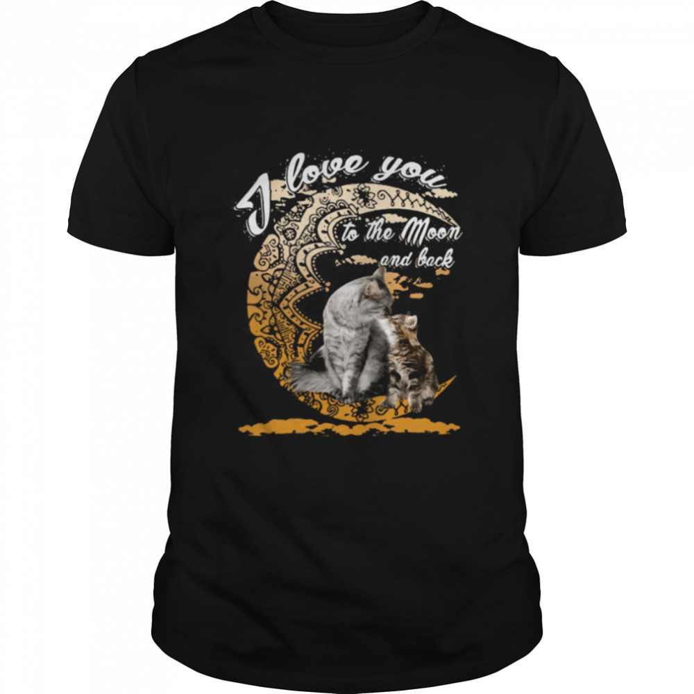 I Love You To The Moon And Black Classic T-Shirt