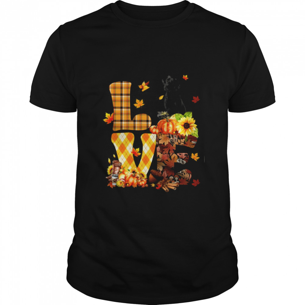 Love Autumn – BLACK Labrador Classic T-Shirt