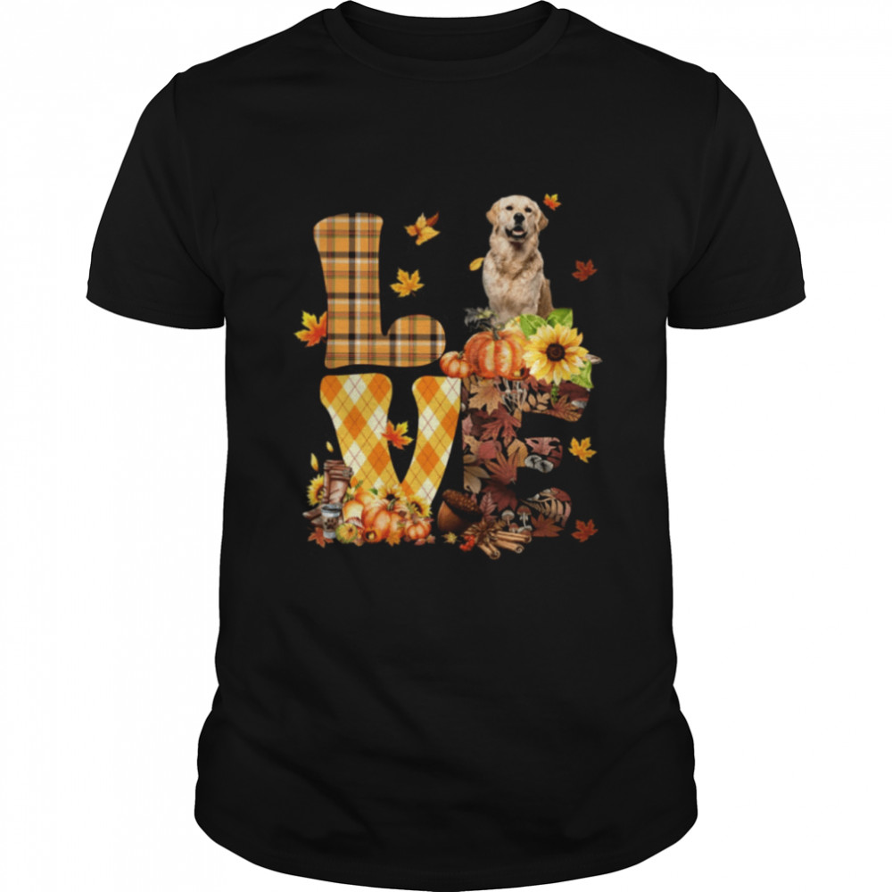 Love Autumn – Golden Retriever 2 Classic T-Shirt