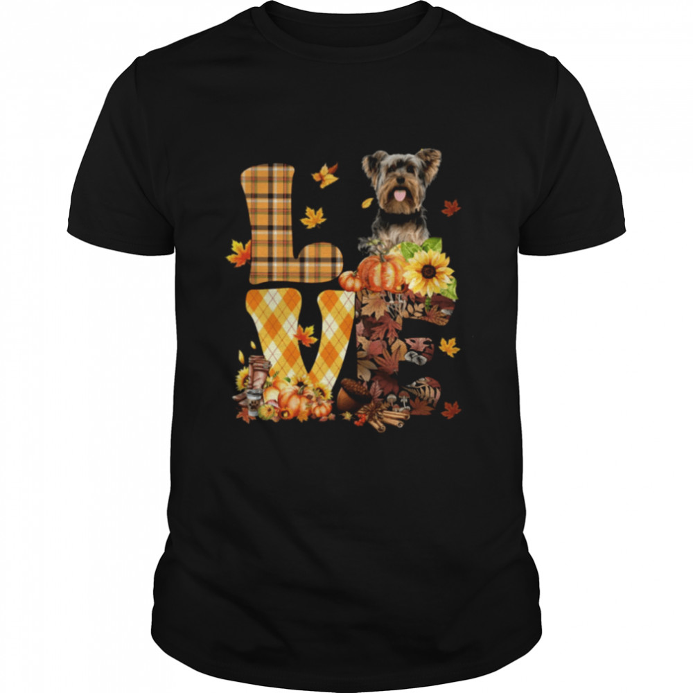 Love Autumn – Yorkshire Terrier 1 Classic T-Shirt