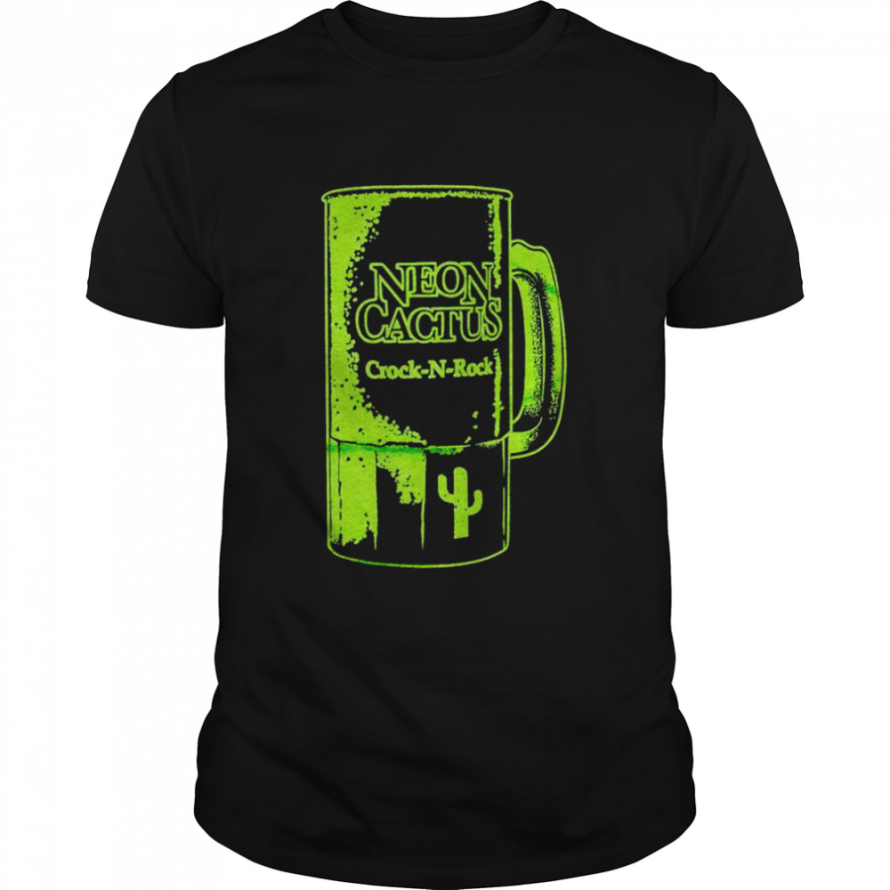 Neon cactus crock n rock shirt