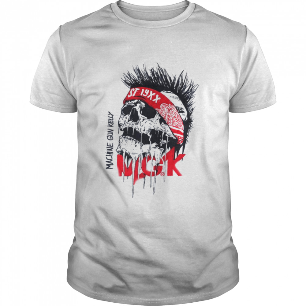 The Skull In Red Black Guns Art Machine Gun Kelly Mgk shirt