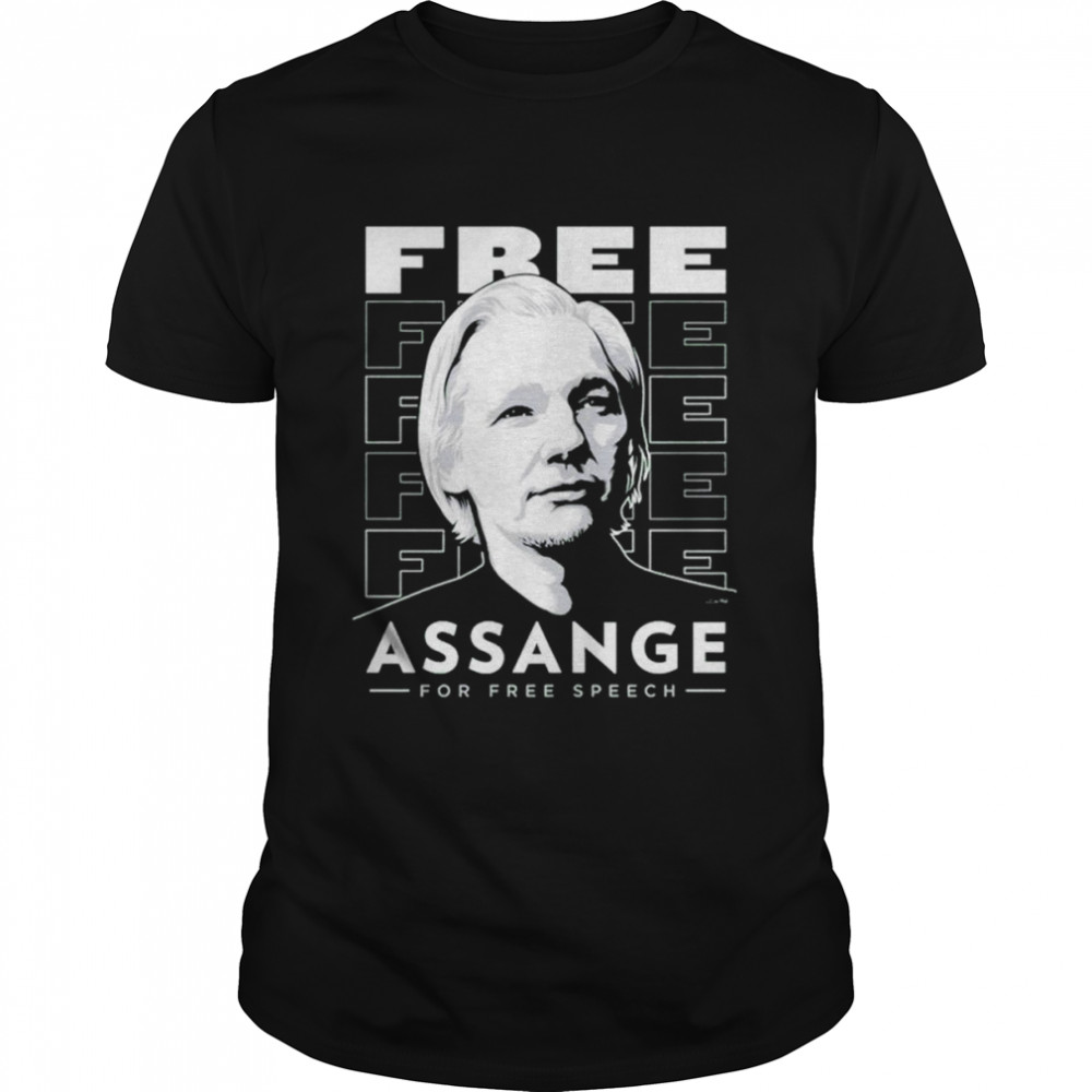 Free assange for free speech shirt