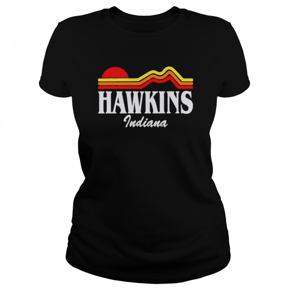 hawkins Indiana stuck in the upside down best shirt Classic Women's T-shirt