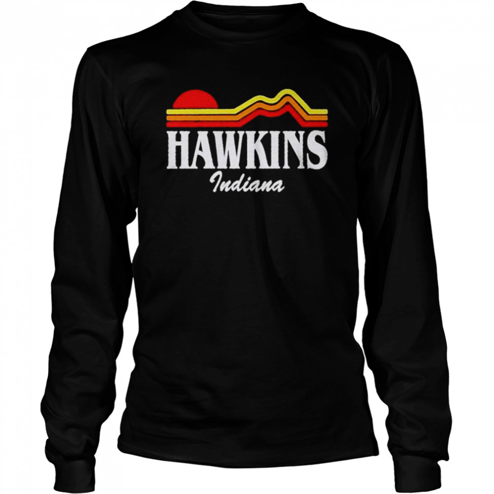 hawkins Indiana stuck in the upside down best shirt Long Sleeved T-shirt