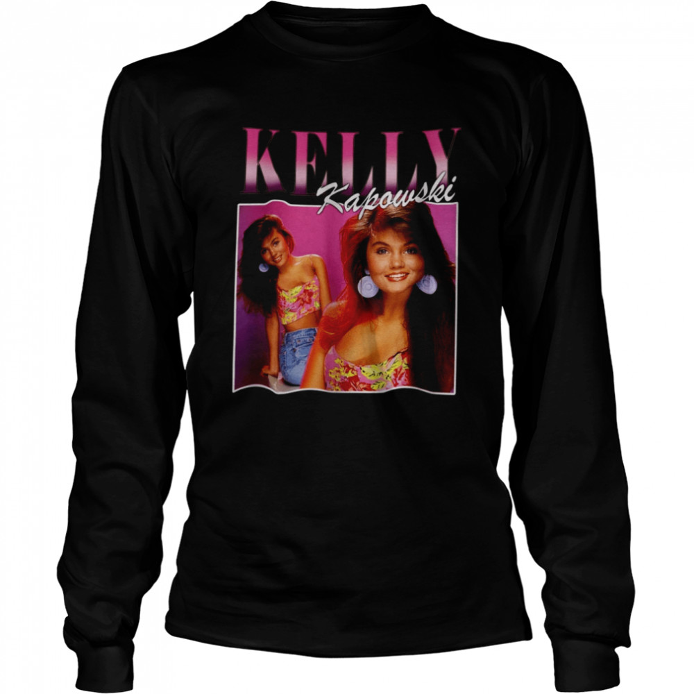 Kelly Kapowski Inspired 90s Bootleg Rap Old School shirt Long Sleeved T-shirt