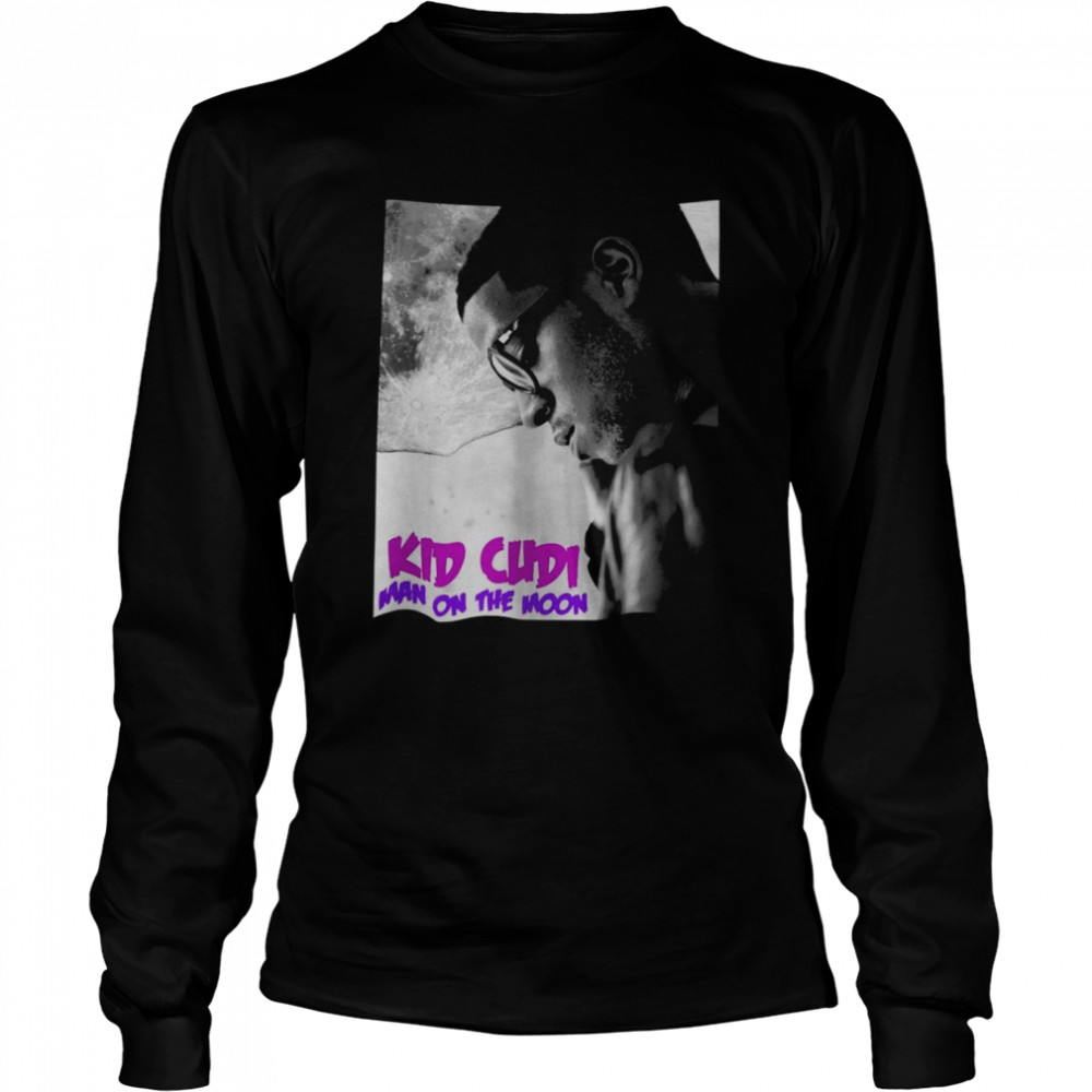 Kid Cudi Rapper Singer Hiphop Inspired 90s Bootleg Rap Old School shirt Long Sleeved T-shirt