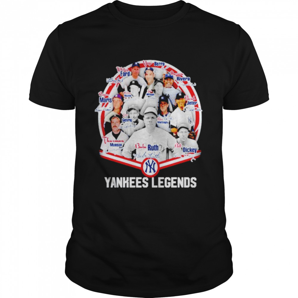 New York Yankees Players Yankees Legends signatures shirt