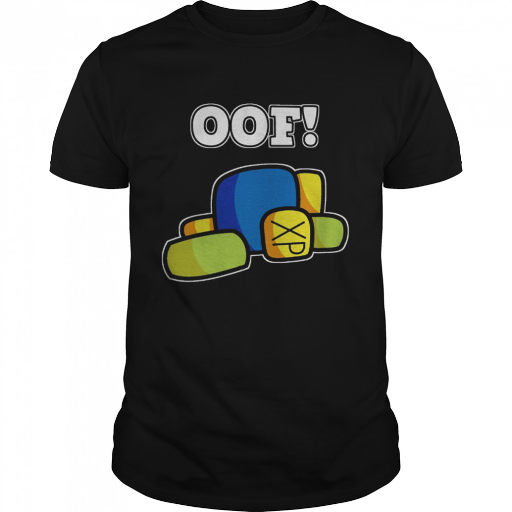 Oof Noob Funny Dank Meme Hand Drawn Gamer Youth Roblox shirt