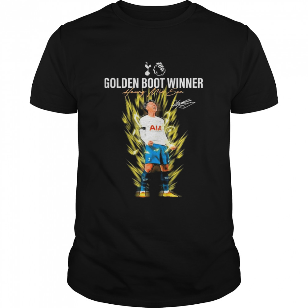 Son Heung Min Vegeta Golden Boot Winner Signatures Shirt