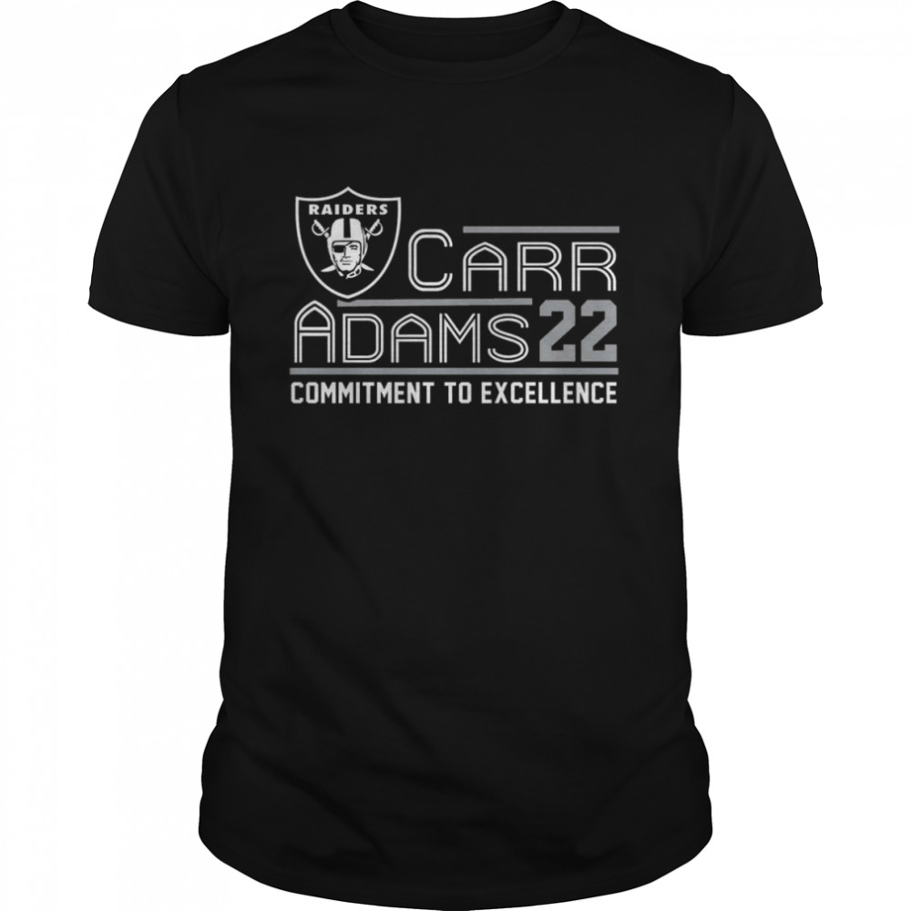 Derek Carr Las Vegas Raiders 2022 commitment to excellence shirt