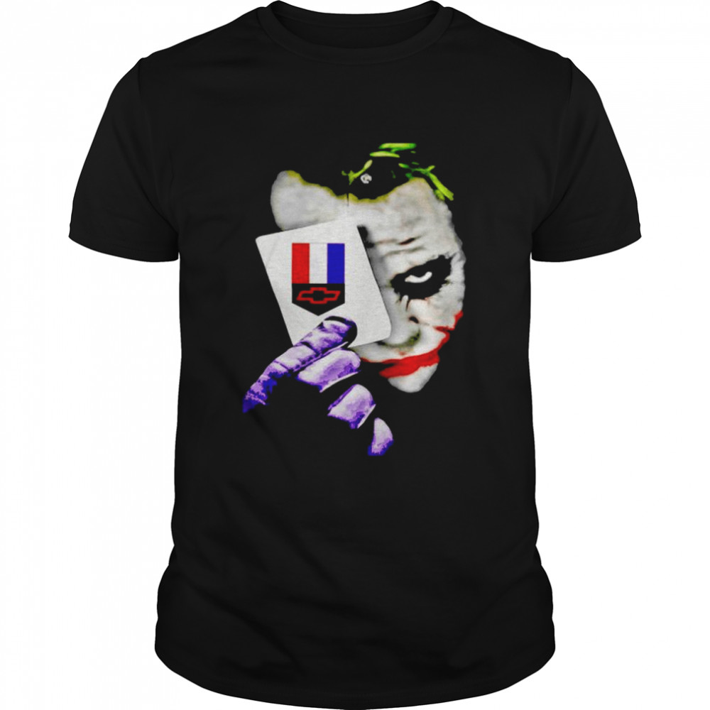 Joker holding Camaro tarot shirt