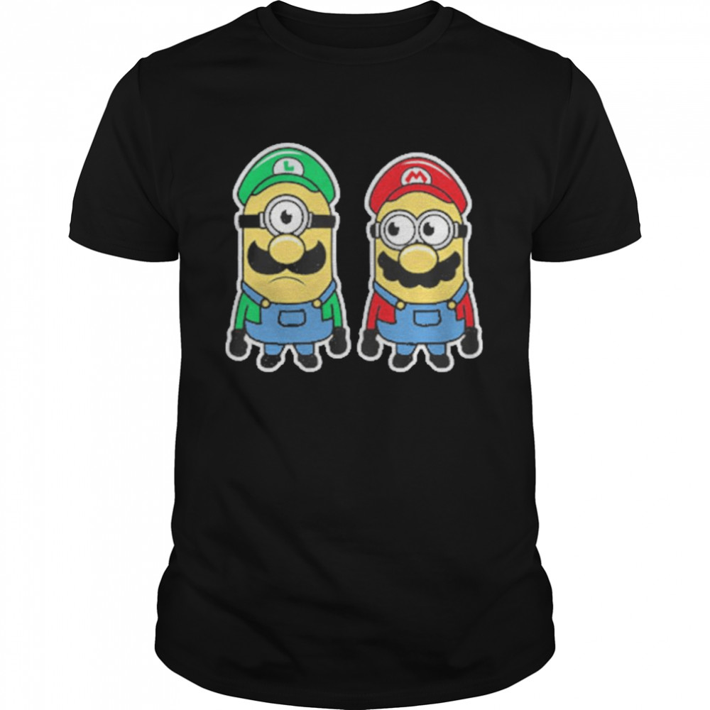 Kids Sizes Super Minion Bros Mario Cute Animation Parody T-Shirt