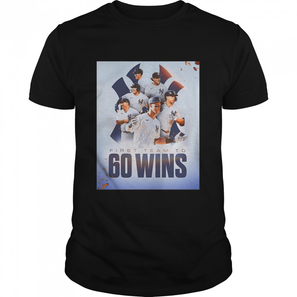 Mlb new york yankees first team to 60 wins shirt