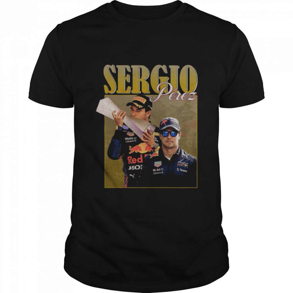 Sergio Perez Racing 90s Vintage F1 Red Bull Racing shirt