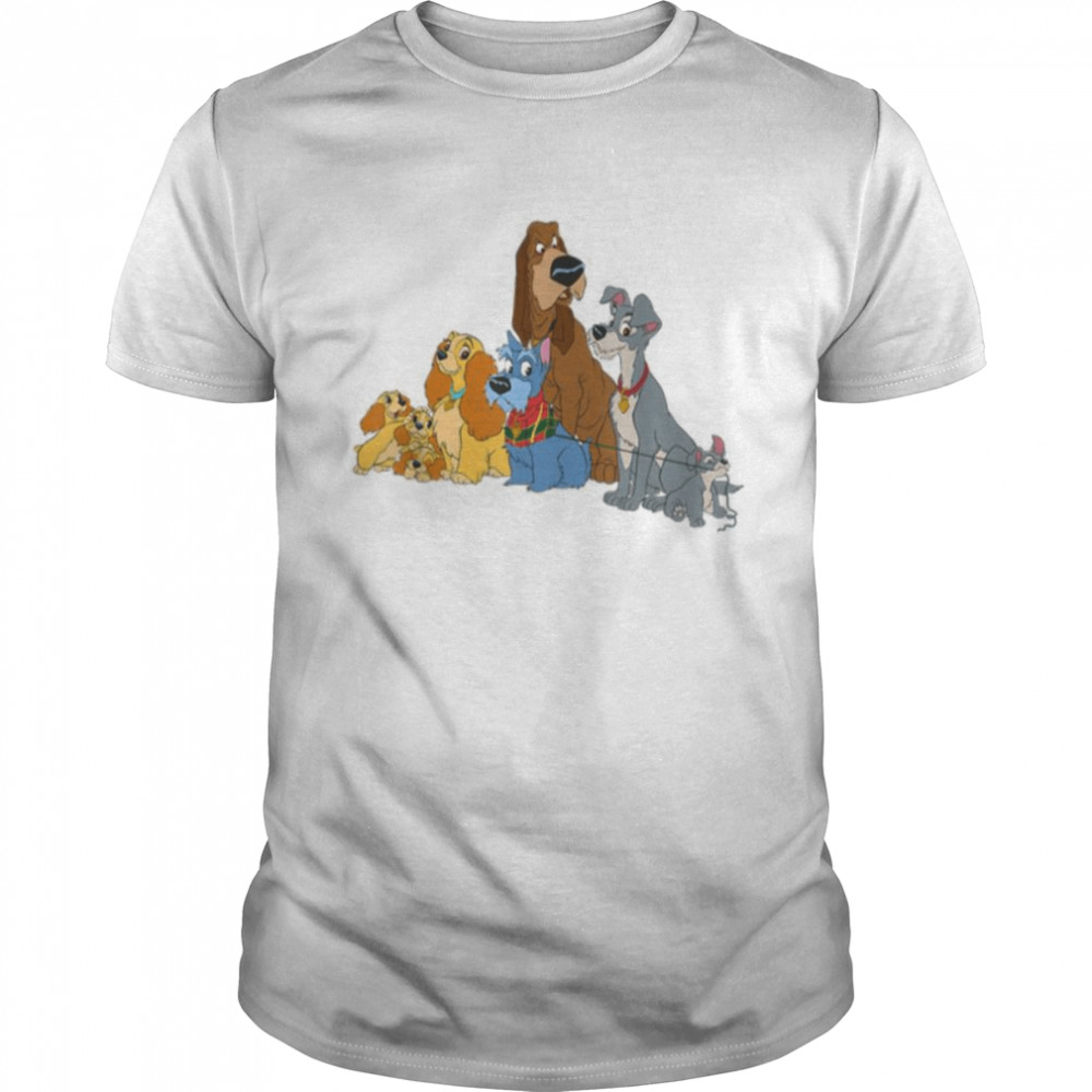 Dogs Design Lady And The Tramp shirt