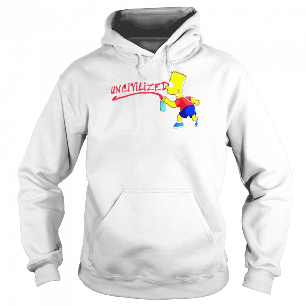 El Barto Uncivilized shirt Unisex Hoodie