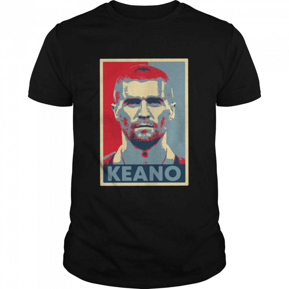 Keano Portrait Roy Keane Manchester United shirt