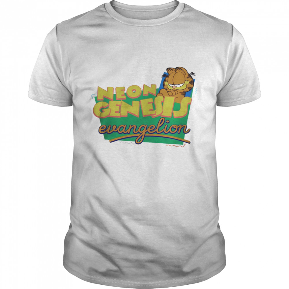 Neon Genesis Evangelion Funny Garfield shirt