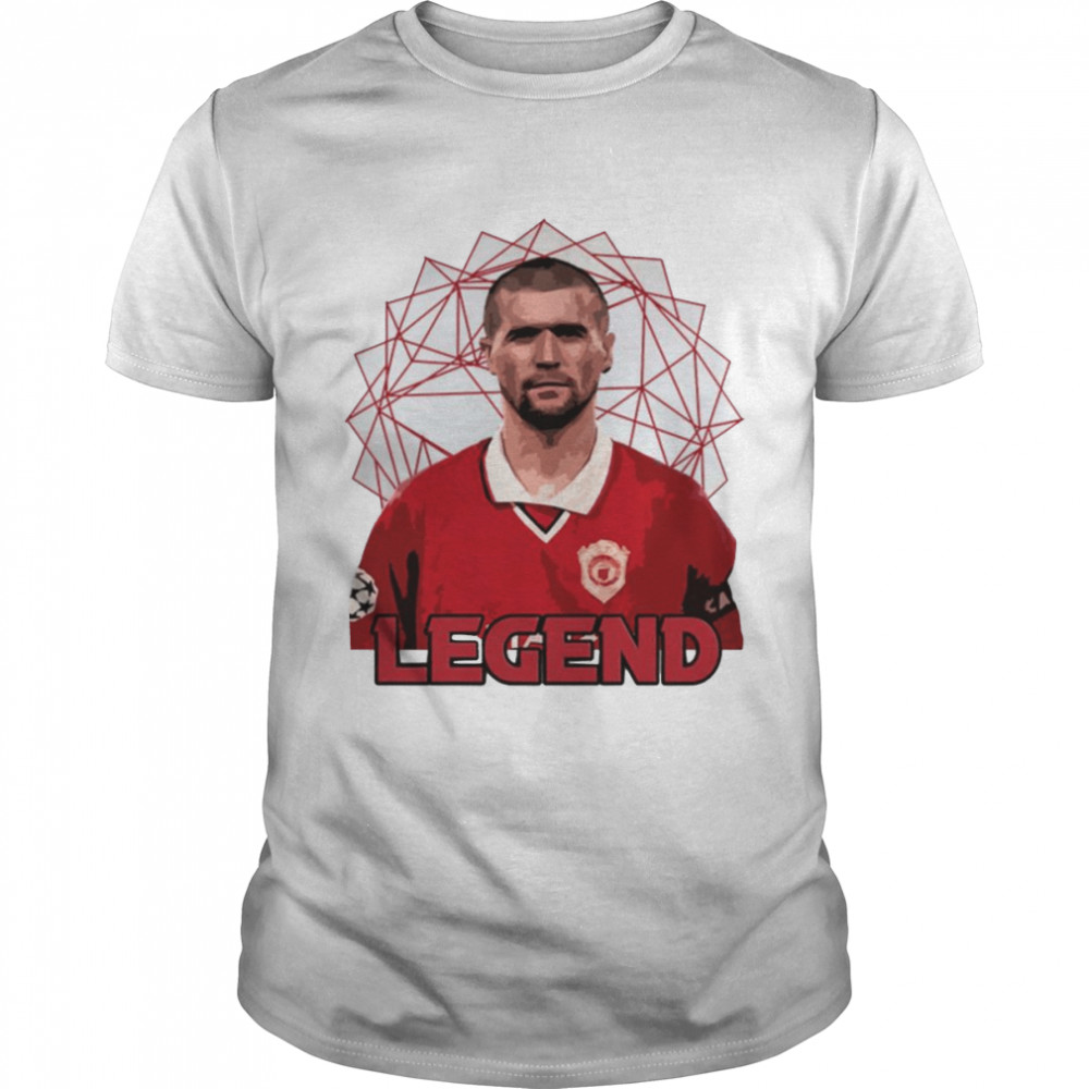 Soccer Sports Legend Guy Roy Keane Manchester United shirt