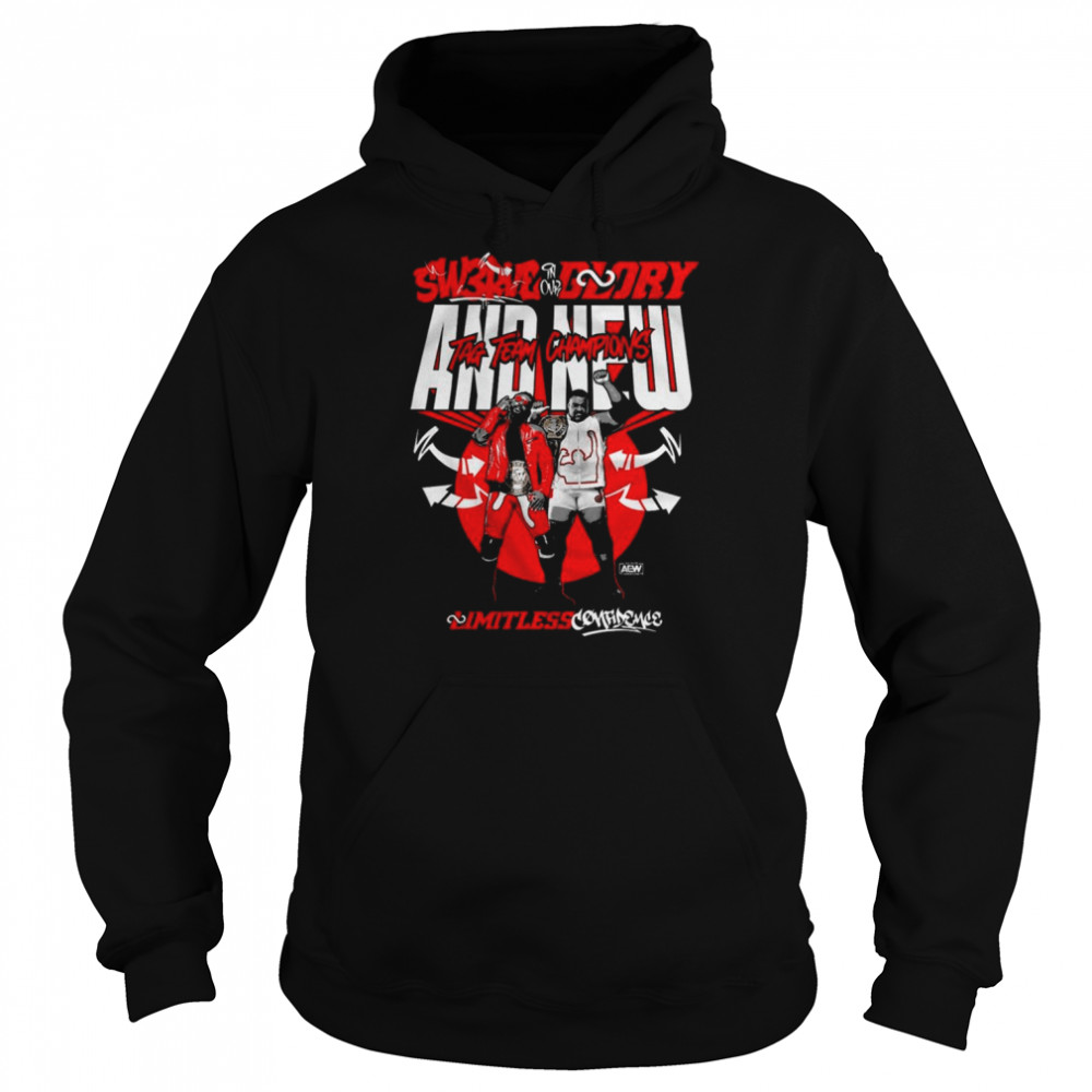 All Elite Wrestling In Our Glory And New Tag Team Champions Tees Shopaew shirt Unisex Hoodie