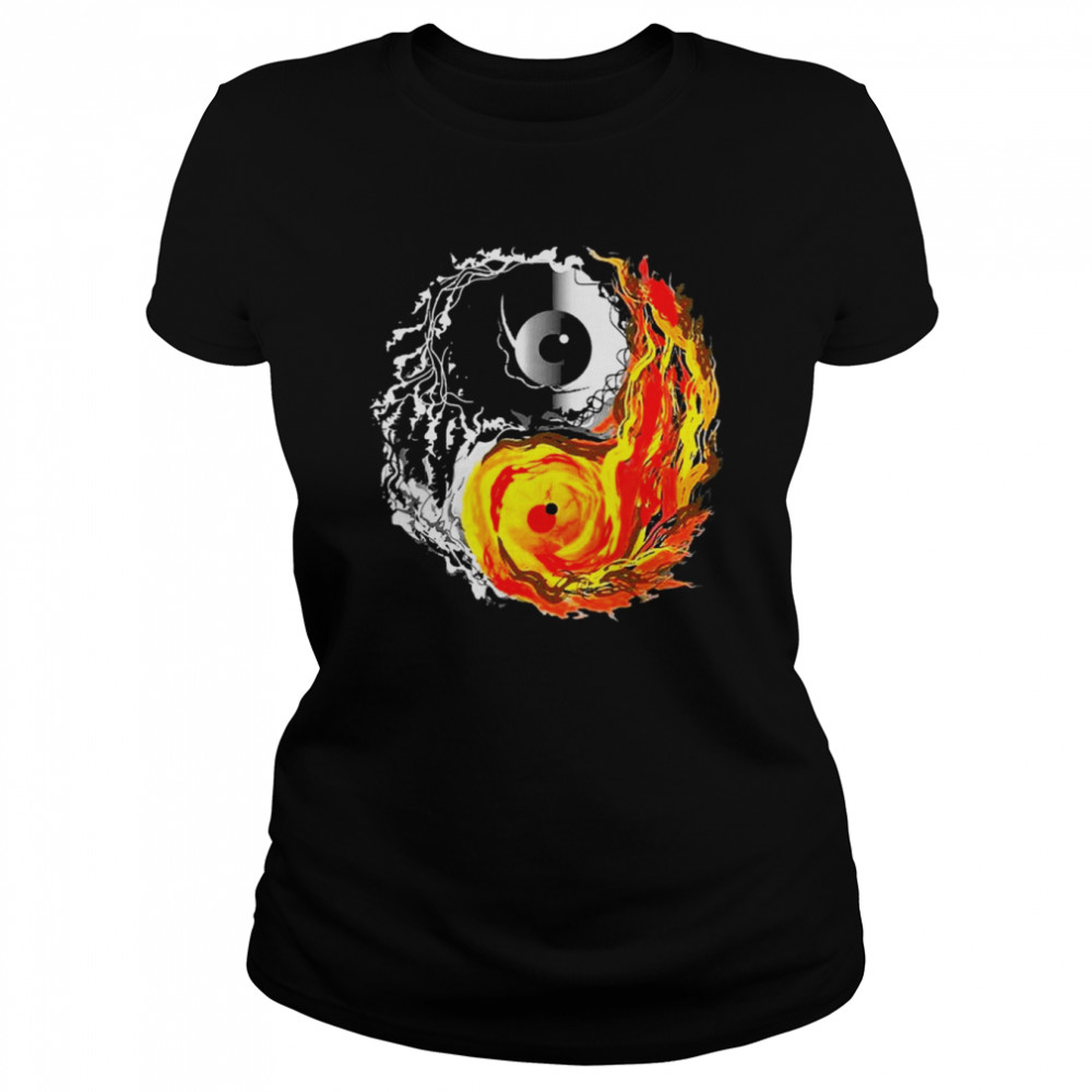 Darknest And Fire YinYang Eyes  Classic Women's T-shirt