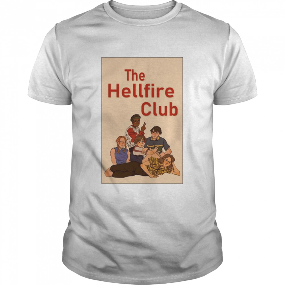 The Hellfire Club Vintage Art Stranger Things Cast shirt