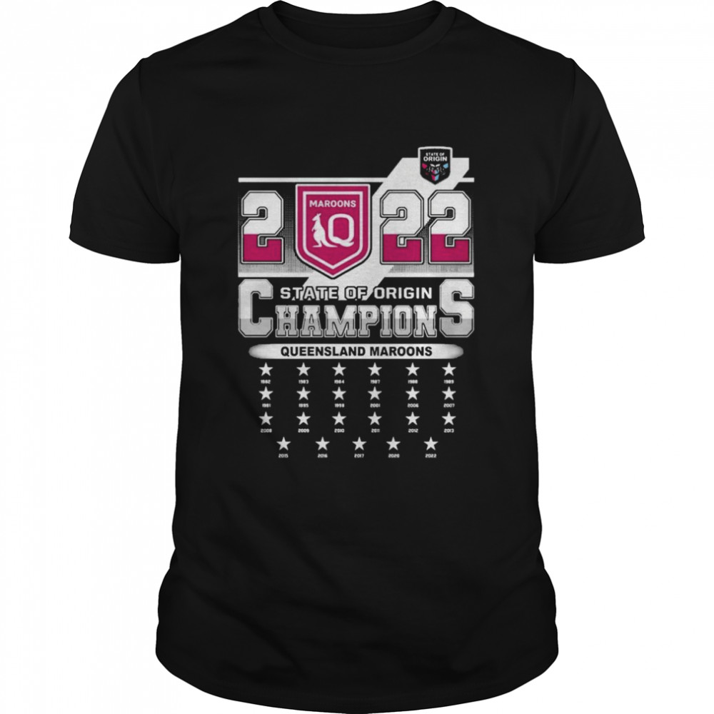 2022 State Of Origin champions Queensland Maroons Shirt