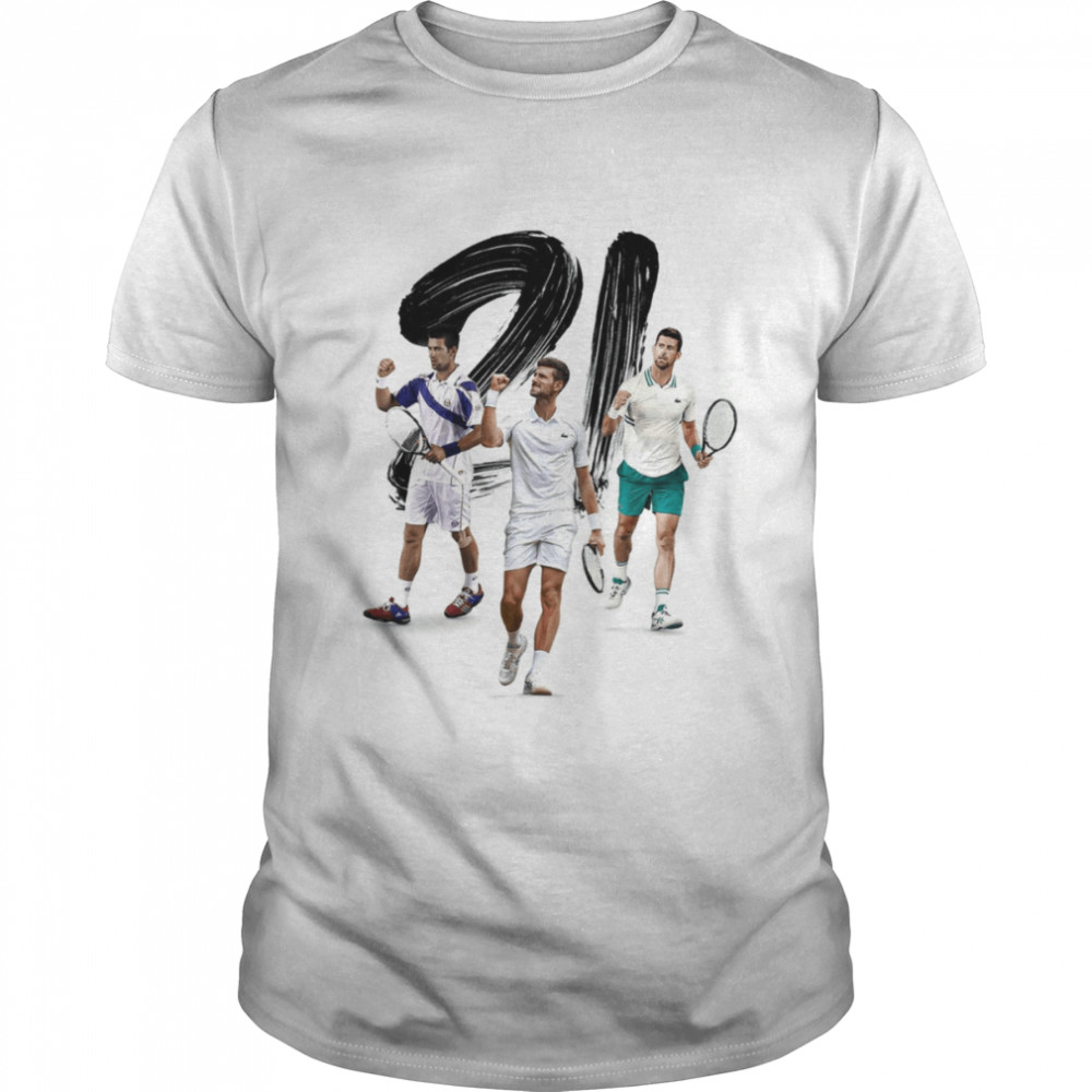 21st Slams Champion 2022 Tennis Novak Djokovic shirt