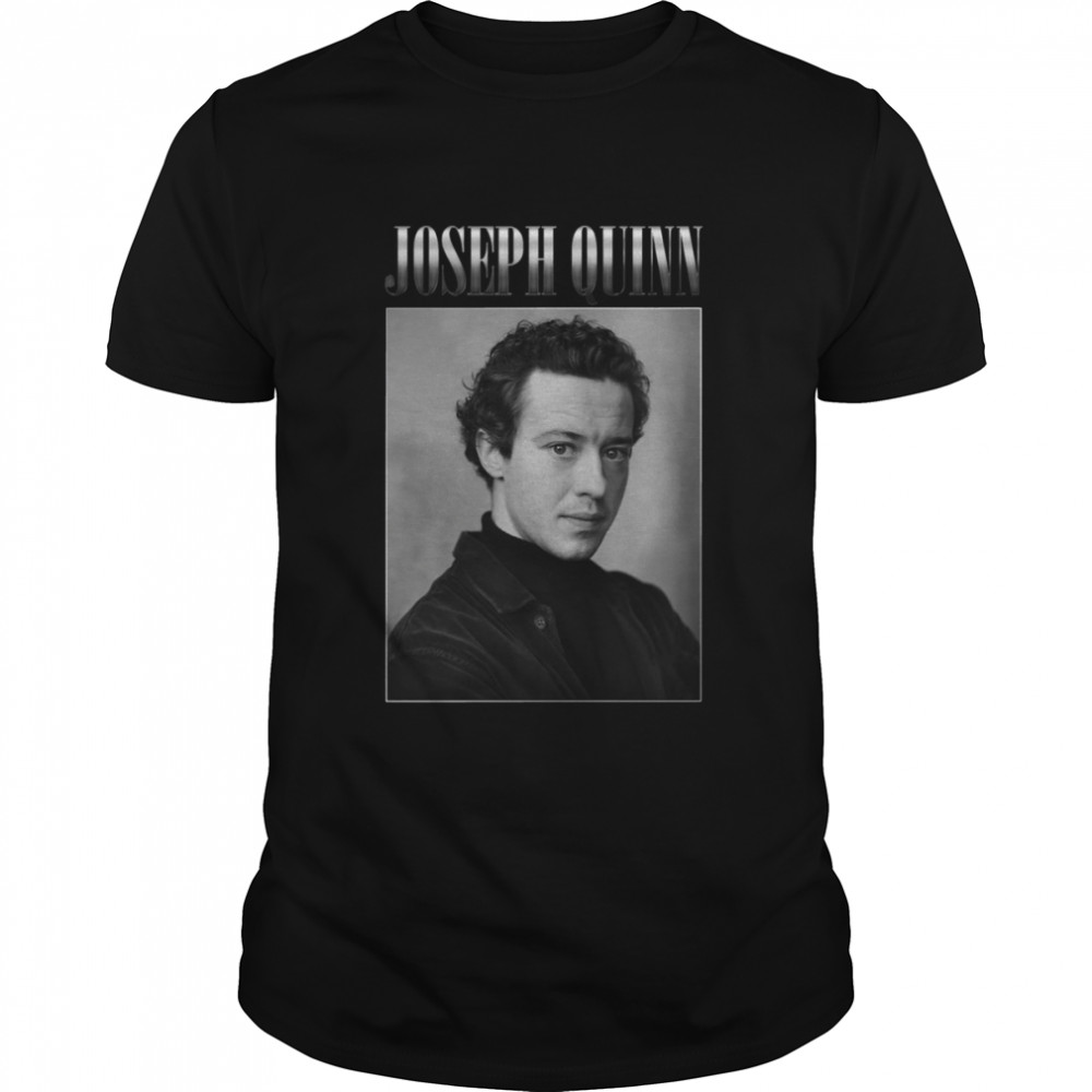 Actor Joseph Quinn Black And White Eddie shirt