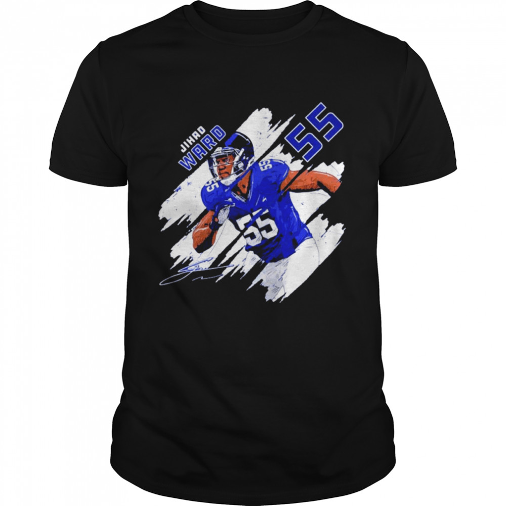 Jihad Ward New York Giants Stripes signature shirt