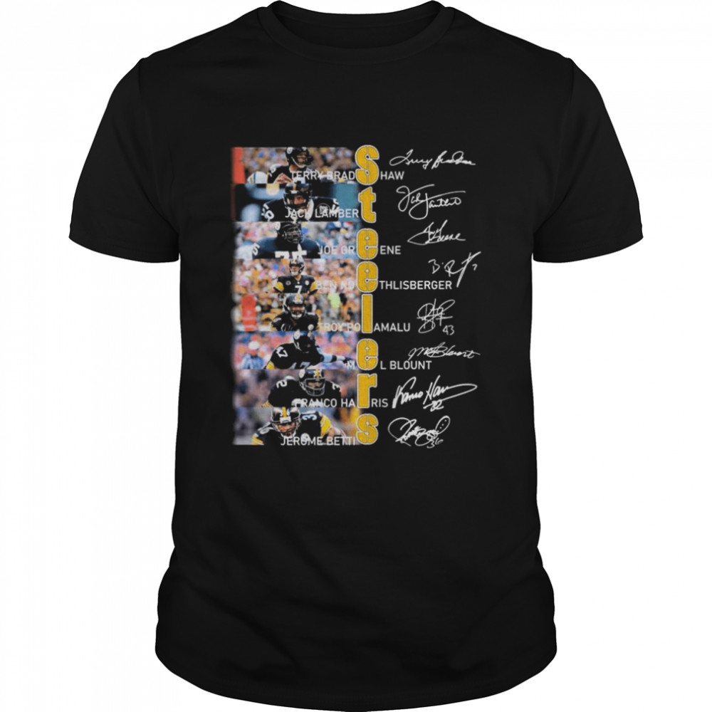 Pittsburgh Steelers Football Team Players Signatures Shirt