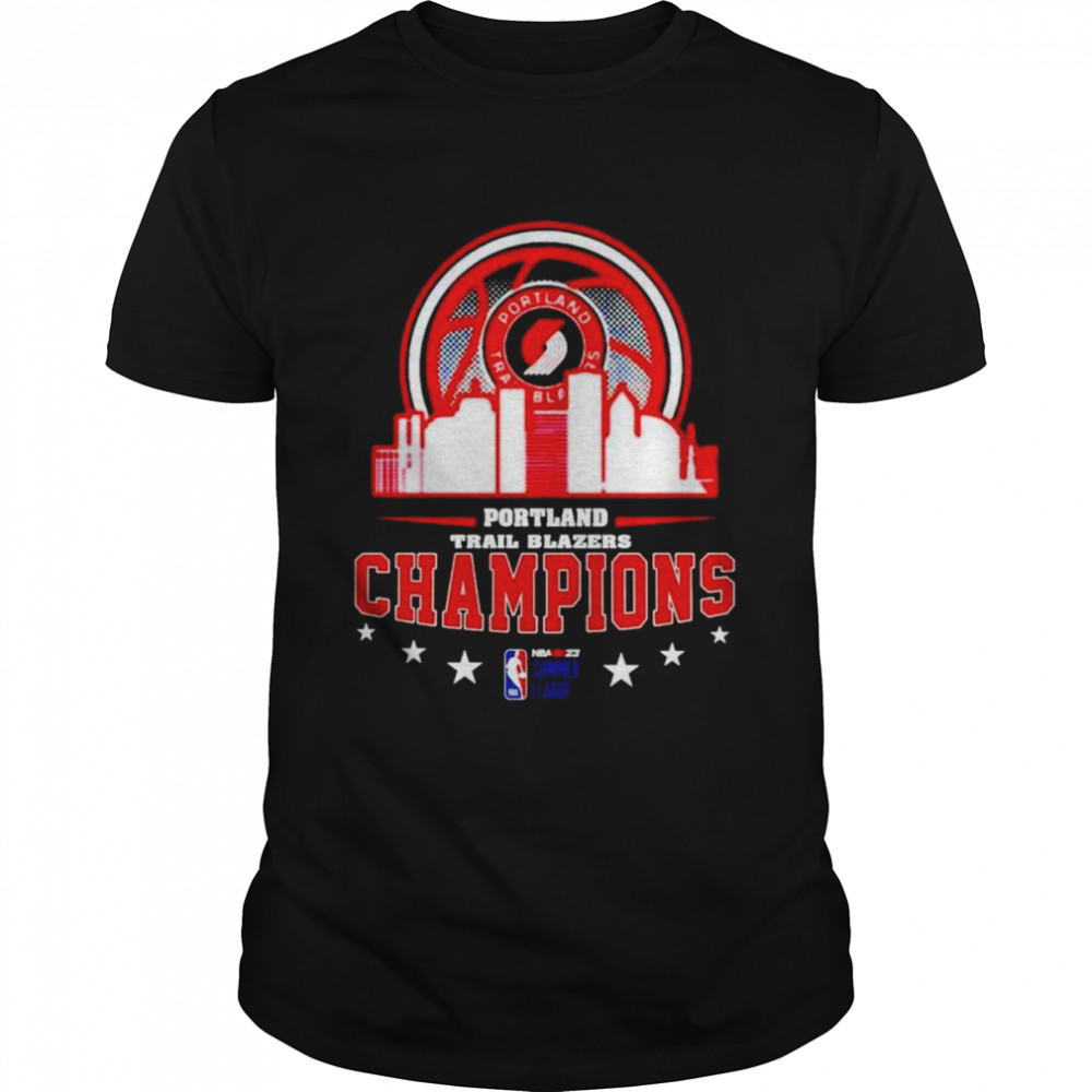 Portland Trail Blazers NBA 2K23 Summer League champions shirt