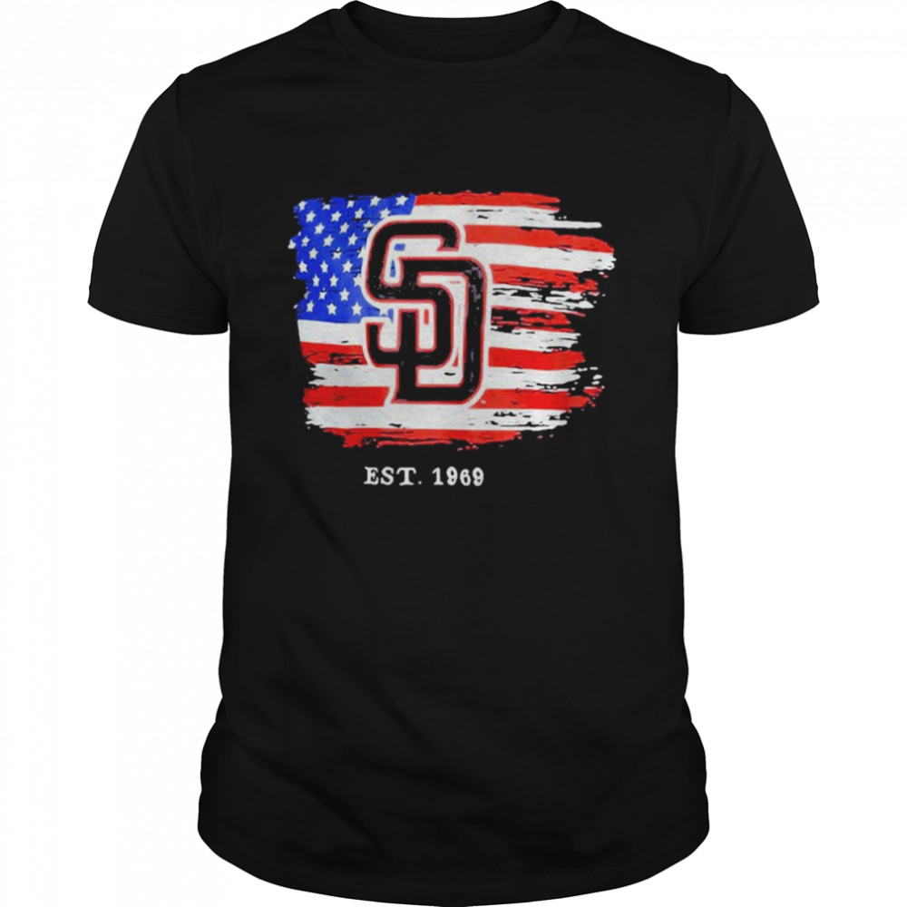 San Diego Padres Est 1969 4th Of July Shirt