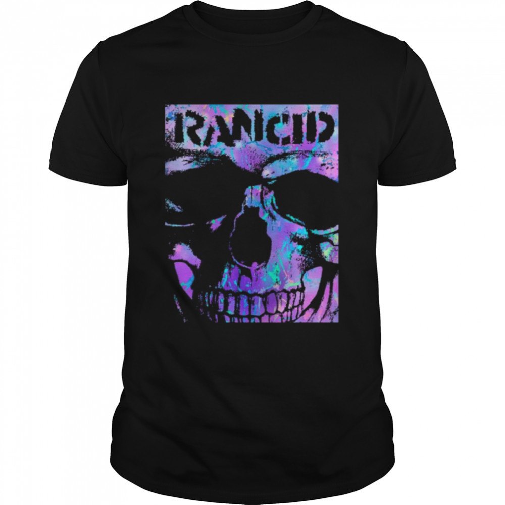 Pink Neon Color Design Rancid Band shirt