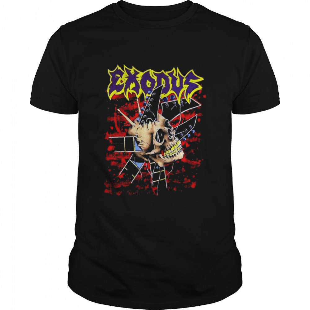 Skull Art Exodus Rock Band shirt