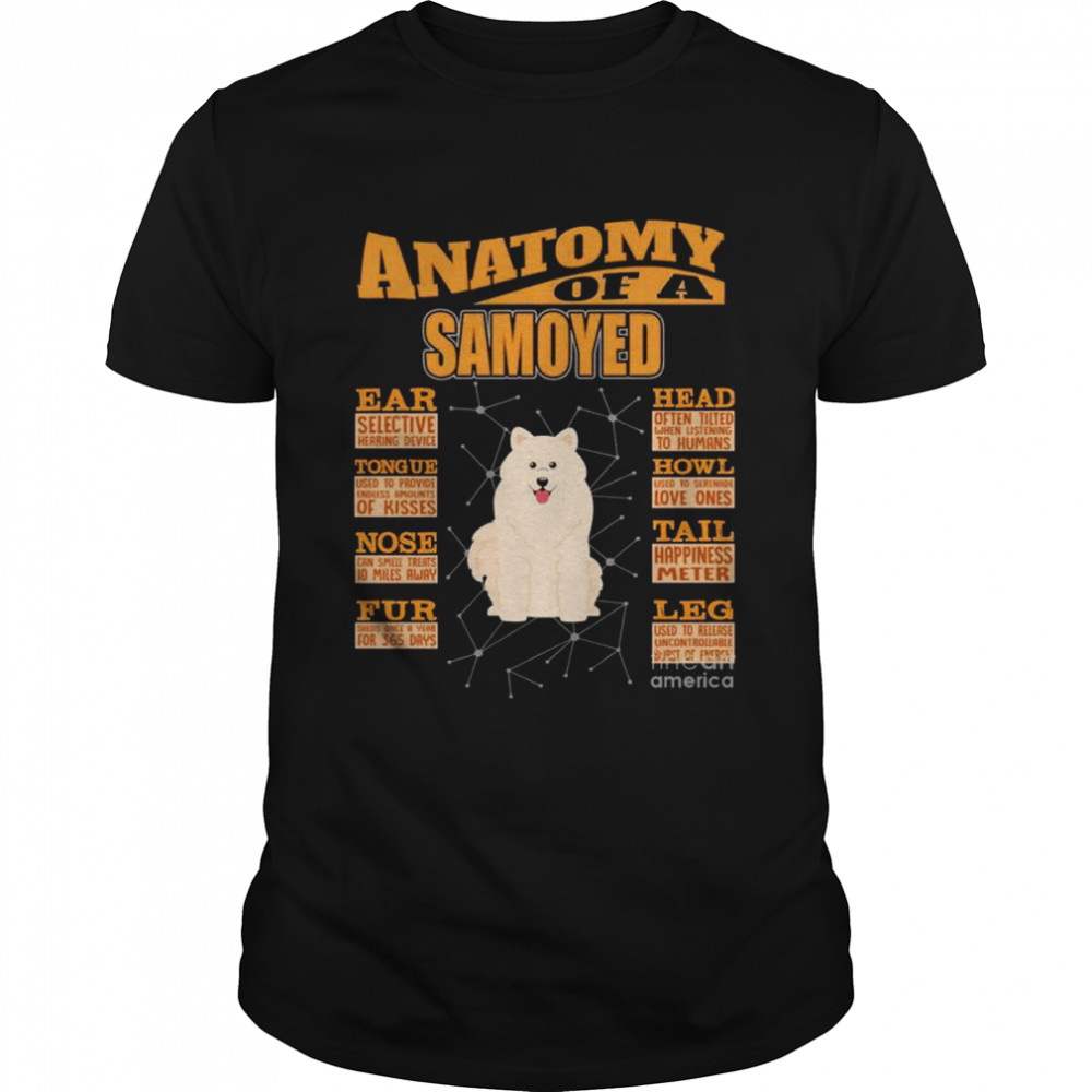 Anatomy of a samoyed shirt