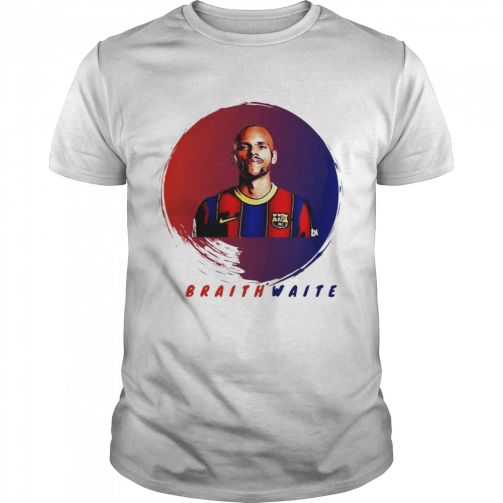 BraithWaite Player Soccer Red And Blue Braithwaite shirt