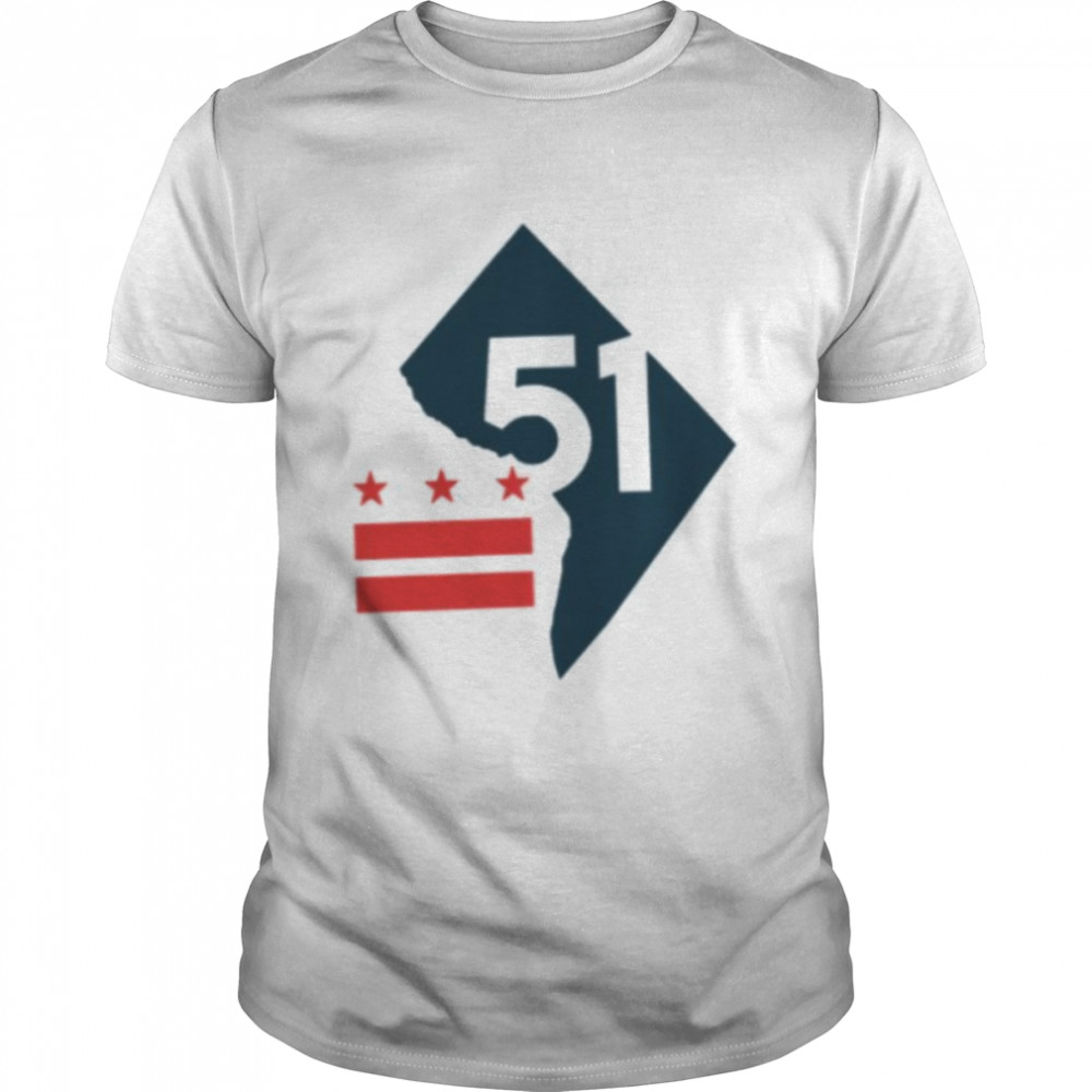 Map Design Dc Statehood shirt