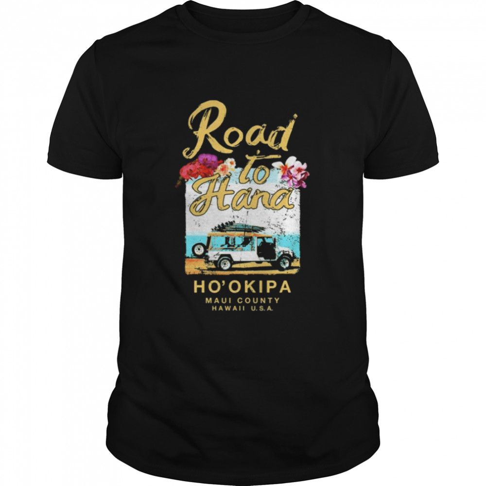 Maui Road To Hana Hawaii Vintage Hawaiian Floral shirt