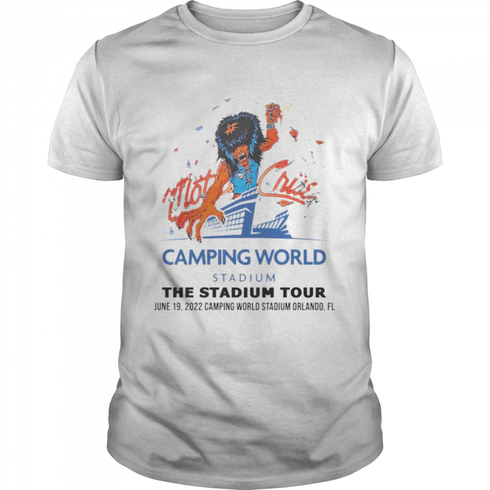 Motley Crue Stadium Tour 2022 Orlando FL Camping World Stadium Event shirt